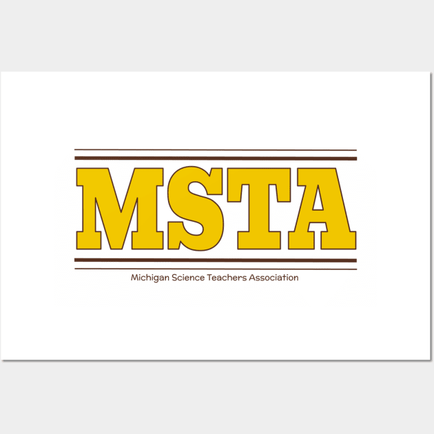 MSTA Old School Kalamazoo Gold/Brown Wall Art by MSTA